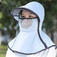 Women's Summer Wide Brim Biking Face-covering Mask Sun Protection Hat - EX-STOCK CANADA