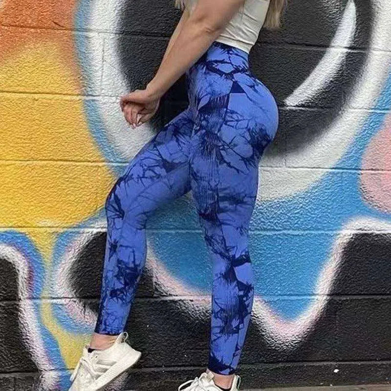 Women's Tie Dye Gym Leggings Yoga Pants - EX-STOCK CANADA