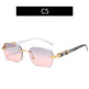 Women's Trimming Ocean Lens Rimless Sunglasses - EX-STOCK CANADA