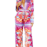 Women's Two-Piece suit Summer Set with Fashion Prints - EX-STOCK CANADA