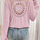 Women's V-neck Solid Color Fashion Knitted Blouse - EX-STOCK CANADA