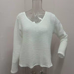 Women's V-neck Solid Color Fashion Knitted Blouse - EX-STOCK CANADA