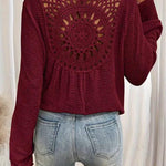 Women's V-neck Solid Color Fashion Knitted Blouse - EX-STOCK CANADA