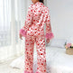 Women's Valentine's Day Sweet Loving Heart Printed Casual Suit Pajamas - EX-STOCK CANADA