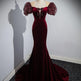 Women's Velvet Host Performance Evening Dress - EX-STOCK CANADA