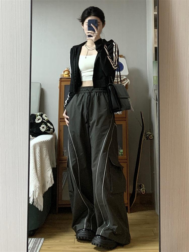 Women's Vintage Casual Oversized Y2k Sweatpants Trousers Pants - EX-STOCK CANADA
