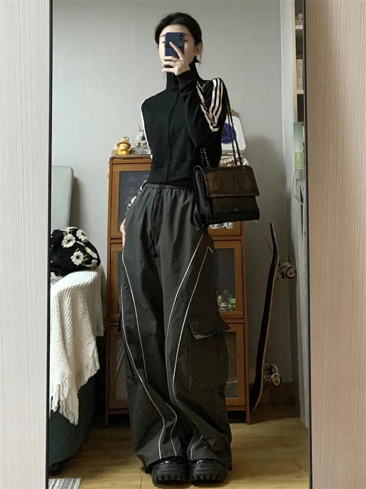 Women's Vintage Casual Oversized Y2k Sweatpants Trousers Pants - EX-STOCK CANADA