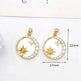 Women's White Shell Pendant Ear Rings - EX-STOCK CANADA