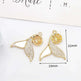 Women's White Shell Pendant Ear Rings - EX-STOCK CANADA