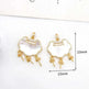 Women's White Shell Pendant Ear Rings - EX-STOCK CANADA