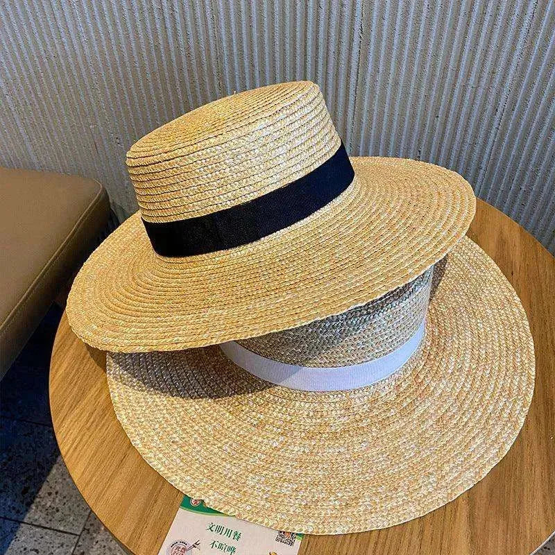 Women's Woven Raffia Straw Sunshade Hat - EX-STOCK CANADA