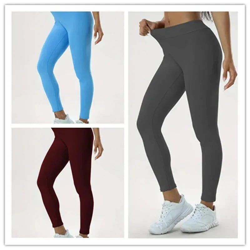 Women's Yoga Pants High Waist Lift High Elastic Tight Fitness Trousers - EX-STOCK CANADA