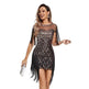 Women Sequined Vintage Party Nightclub Embroidery Mini Dress - EX-STOCK CANADA