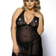 Women Sexy Lingerie Big Code Sleepwear Sleep dress - EX-STOCK CANADA