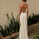 Women Summer Backless Sleeveless Hanging Neck Pleated White Dress - EX-STOCK CANADA