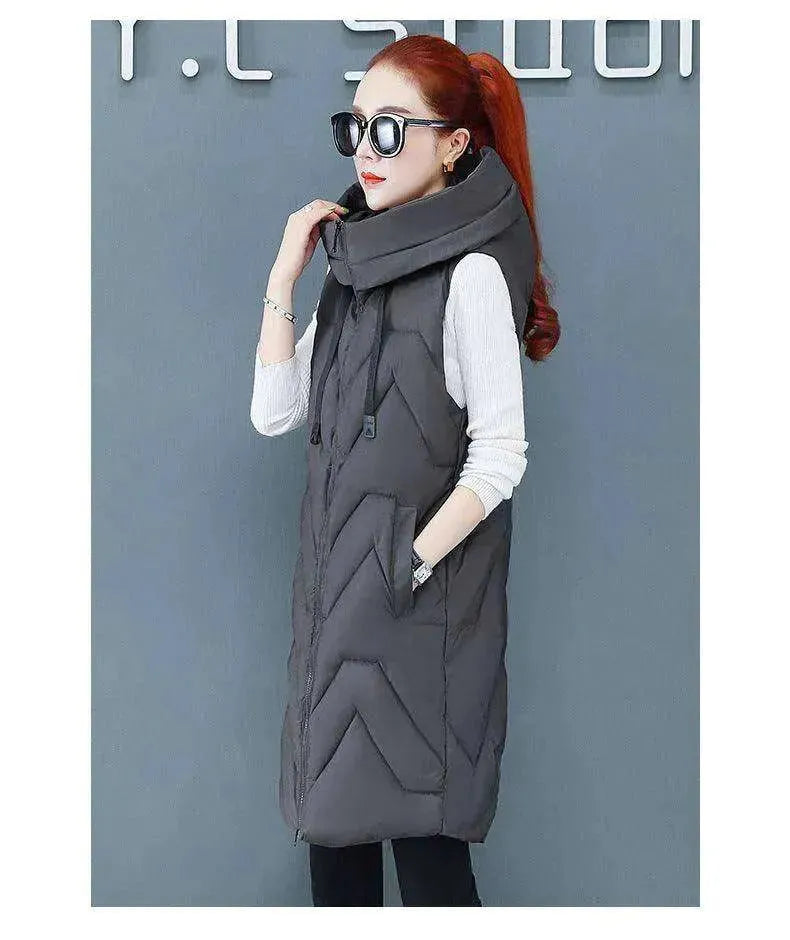 Women Vest Korean Style Slim Down Jacket - EX-STOCK CANADA