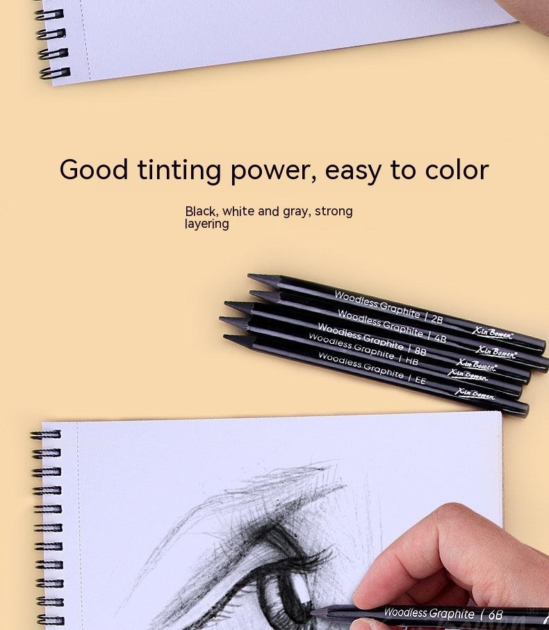 Wood-free Graphite Full Lead Sketching Pencil 6 PCs Suit For Art - EX-STOCK CANADA