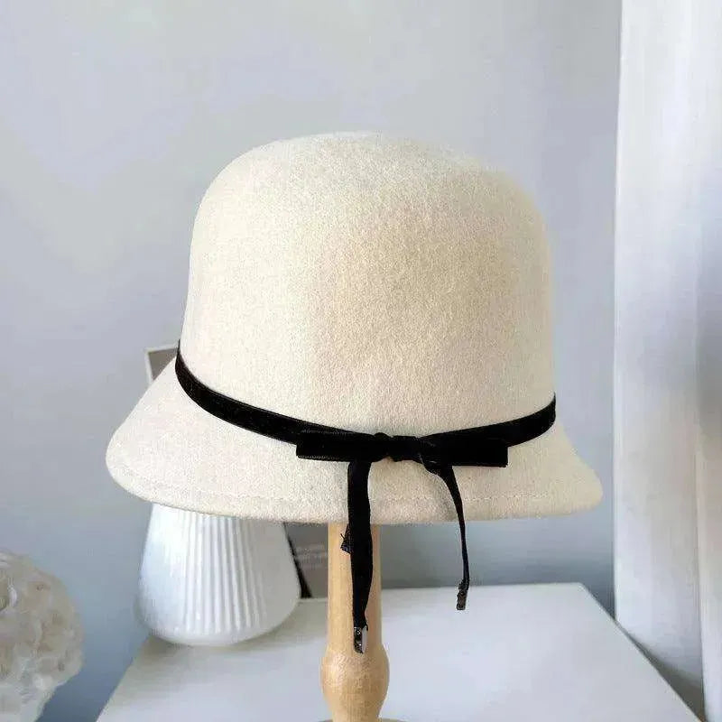 Wool Felt Hats Fine Bow Ladies - EX-STOCK CANADA