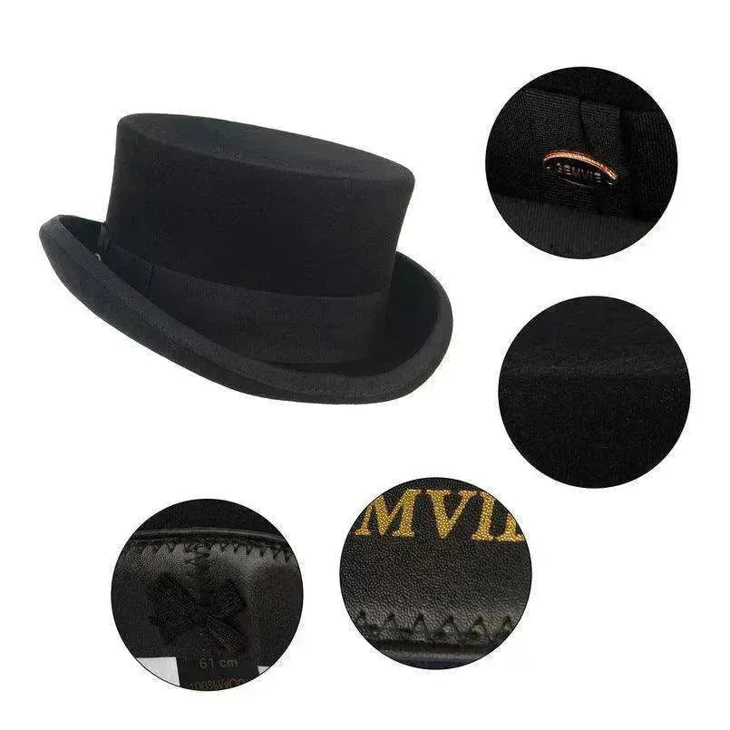 Wool Felt Top With New Cylinder Magician & Formal Hat - EX-STOCK CANADA