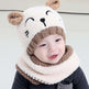 Wool scarf baby hat - EX-STOCK CANADA