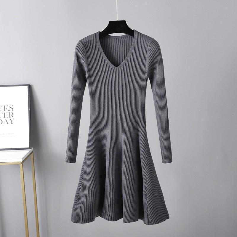 Woolen Skirt Base Knitting Women's Dress - EX-STOCK CANADA
