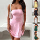 Y2K Tube-top Short Dress Summer Sexy Pleated Tight Dresses For Womens Clothing - EX-STOCK CANADA