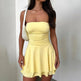 Y2K Tube-top Short Dress Summer Sexy Pleated Tight Dresses For Womens Clothing - EX-STOCK CANADA