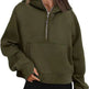 Zip Hoodie Sweater Pocket Loose Sport Top Long Sleeve - EX-STOCK CANADA