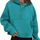 Zip Hoodie Sweater Pocket Loose Sport Top Long Sleeve - EX-STOCK CANADA