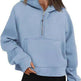 Zip Hoodie Sweater Pocket Loose Sport Top Long Sleeve - EX-STOCK CANADA