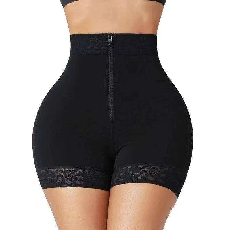 Zipper Hip Raise Shaping High Waisted Tuck Pants Hip Hip Training Pants - EX-STOCK CANADA