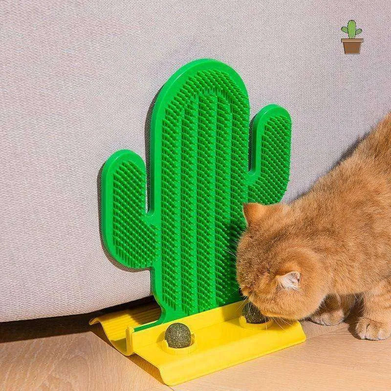 Cactus Design Cat Hair Scrubber Corner Tickle Toy - EX-STOCK CANADA