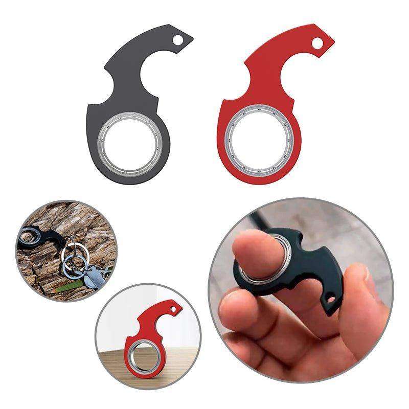 Creative Finger Spinner Relieves Stress Anti Anxiety Keychain - EX-STOCK CANADA