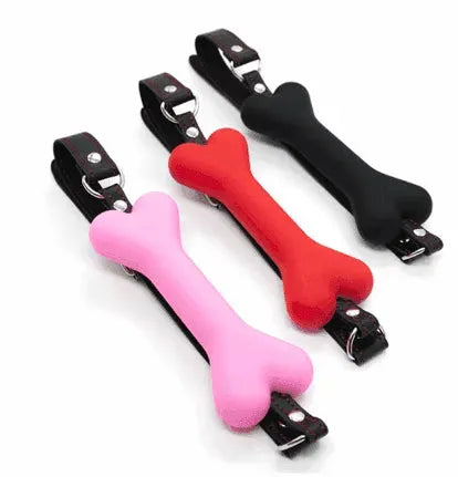 Dog Bone Mouth Plug Couples Silicone Toy - EX-STOCK CANADA