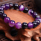 Handmade Black Lava Seven Chakra Healing Balance Beaded Bracelet - EX-STOCK CANADA