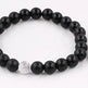 Handmade Black Lava Seven Chakra Healing Balance Beaded Bracelet - EX-STOCK CANADA