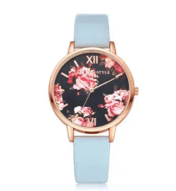 High Quality Fashion Leather Strap Rose Gold Women Watch - EX-STOCK CANADA