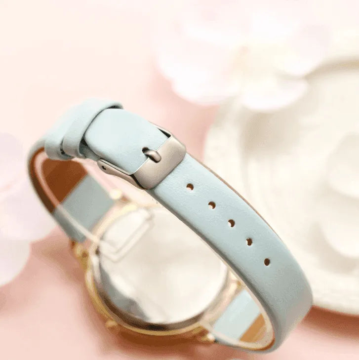 High Quality Fashion Leather Strap Rose Gold Women Watch - EX-STOCK CANADA