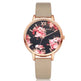 High Quality Fashion Leather Strap Rose Gold Women Watch - EX-STOCK CANADA