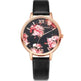 High Quality Fashion Leather Strap Rose Gold Women Watch - EX-STOCK CANADA