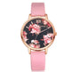 High Quality Fashion Leather Strap Rose Gold Women Watch - EX-STOCK CANADA