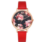 High Quality Fashion Leather Strap Rose Gold Women Watch - EX-STOCK CANADA