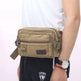 Men Canvas Fanny Pack With 4 Zipper Pockets Waist Bag - EX-STOCK CANADA