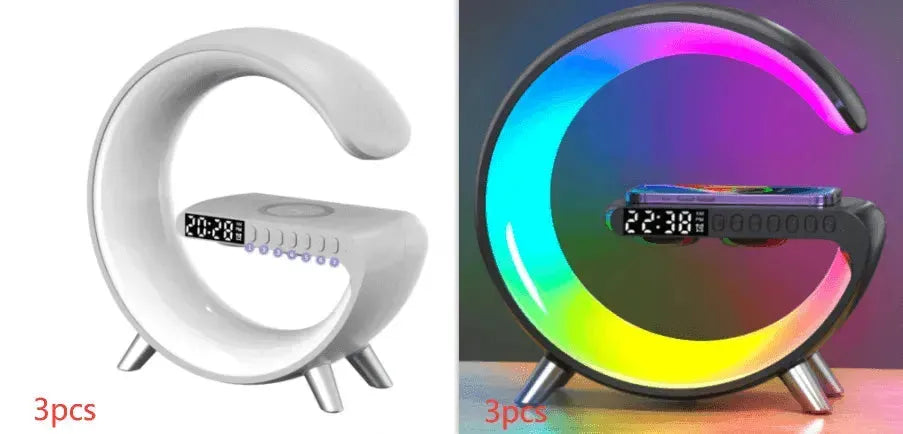 Multifunctional Bluetooth Speaker Wireless Phone Charging with Intelligent LED Night Light - EX-STOCK CANADA