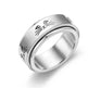 The Stars And The Moon Rotating Titanium Steel Women Ring - EX-STOCK CANADA